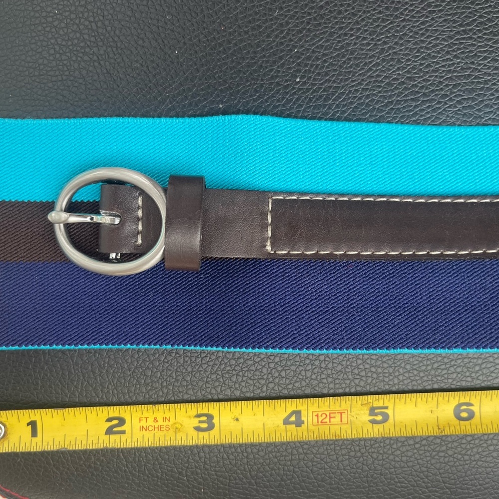 Belt Elastic,stretchable Navy blue/Turquoise - Picture 5 of 7